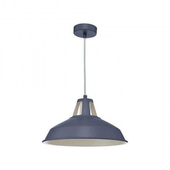 61791-004 Matt Blue Single Pendant 61791-004 Matt Blue Single Pendant