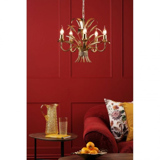 74873-003 Gold 5 Light Centre Fitting