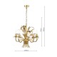 74873-003 Gold 5 Light Centre Fitting