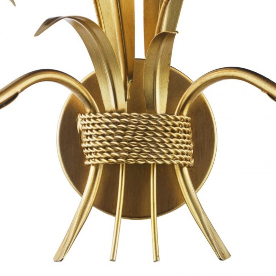 74874-003 Gold 2 Light Wall Lamp