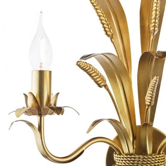 74874-003 Gold 2 Light Wall Lamp