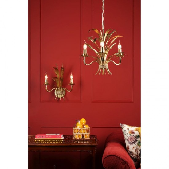 74874-003 Gold 2 Light Wall Lamp
