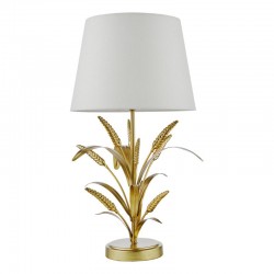 74875-003 Gold Table Lamp with Natural Linen Shade