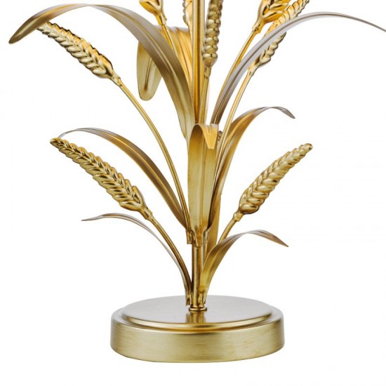 74875-003 Gold Table Lamp with Natural Linen Shade