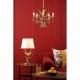 74875-003 Gold Table Lamp with Natural Linen Shade