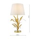 74875-003 Gold Table Lamp with Natural Linen Shade