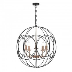 30876-003 Black & Copper 5 Light Pendant 30876-003 Black & Copper 5 Light Pendant