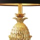 5909-003 Gold Pineapple Table Lamp with Black Shade