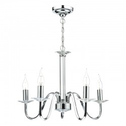 41530-004 Polished Chrome 5 Light Centre Fitting 41530-004 Polished Chrome 5 Light Centre Fitting