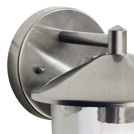 5966-003 Outdoor Stainless Steel Wall Lamp with Clear Glass 5966-003 Outdoor Stainless Steel Wall Lamp with Clear Glass