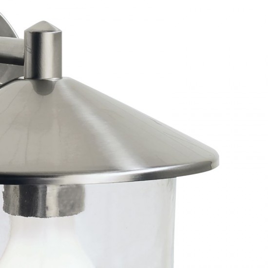 5966-003 Outdoor Stainless Steel Wall Lamp with Clear Glass 5966-003 Outdoor Stainless Steel Wall Lamp with Clear Glass