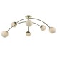 30885-003 Antique Brass 5 Light Ceiling Lamp with Opal Glasses 30885-003 Antique Brass 5 Light Ceiling Lamp with Opal Glasses