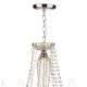 6009-003 Chrome 8 Light Chandelier with Champagne Crystal
