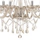 6009-003 Chrome 8 Light Chandelier with Champagne Crystal