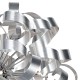 6020-003 Brushed Aluminum 12 Light Pendant with Twist Ribbons