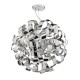37988-003 Polished Chrome 9 Light Pendant with Twist Ribbons