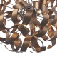 23692-003 Brushed Copper 9 Light Pendant with Twist Ribbons