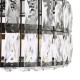 74894-003 Matt Black 4 Light Flush with Crystal