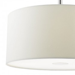 3724-003 Chrome 3 Light Pendant with White Shade - ∅ 40