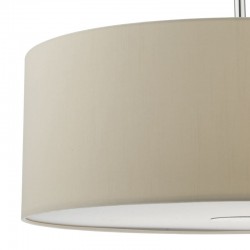 3728-003 Chrome 3 Light Pendant with Taupe Shade - ∅ 60