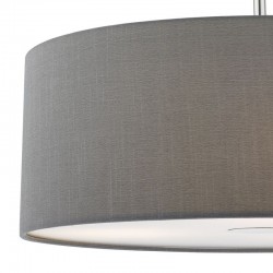 3729-003 Chrome 3 Light Pendant with Grey Shade - ∅ 60