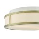 79755-003 Matt Antique Brass Flush with Opal Glass IP44
