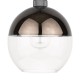 3857-003 - Shade Only - Bronze & Clear Glass Shade for Pendant
