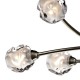 6329-003 Antique Brass 8 Light Centre Fitting with Sculptured Glasses