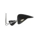 61717-003 Matt Black & Chrome 3 Light Semi Flush 61717-003 Matt Black & Chrome 3 Light Semi Flush