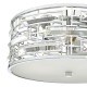 32025-003 Polished Chrome 3 Light Ceiling Lamp with Crystal