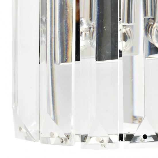 6412-003 Chrome Wall Lamp with Crystal