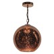 4086-003 Copper Pendant with Dappled Globe Glass 4086-003 Copper Pendant with Dappled Globe Glass