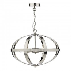 32376-003 Satin Chrome 3 Light Oval Pendant