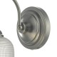 33370-003 Antique Chrome Wall Lamp with Textured Glass