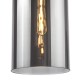 74930-003 Matt Black Pendant with Smoked Glass