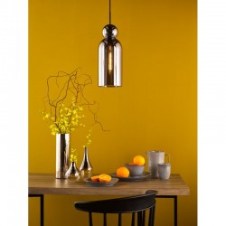 74930-003 Matt Black Pendant with Smoked Glass