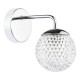 74934-003 Chrome Wall Lamp with Honeycomb Acrylic Shade IP44