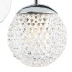 74934-003 Chrome Wall Lamp with Honeycomb Acrylic Shade IP44