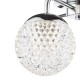 74935-003 Chrome 3 Light Semi Flush with Honeycomb Acrylic Shades IP44