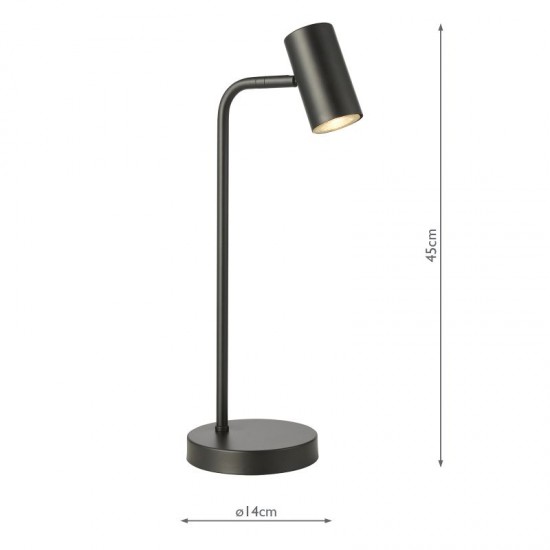 79655-003 Matt Black Desk Lamp