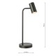 79655-003 Matt Black Desk Lamp