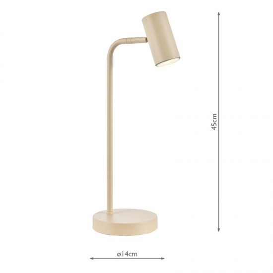 79656-003 Matt Taupe Desk Lamp