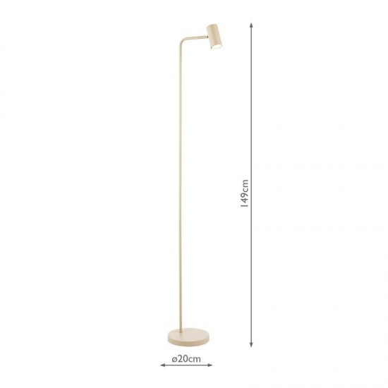 79658-003 Matt Taupe Task Floor Lamp