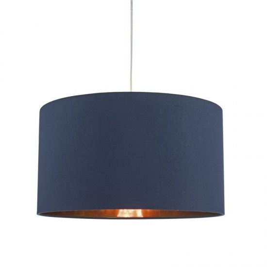 33383-003 Blue and Copper Fabric Shade for Hanging Pendant