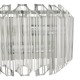 52185-003 Chrome 2 Light Wall Lamp with Fluted Glasses