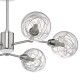 52188-003 Chrome 6 Light Semi-Flush with Decorative Glasses