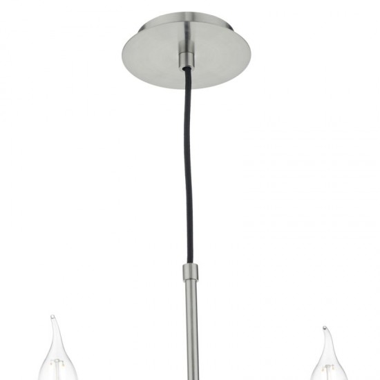 33396-003 Satin Nickel 8 Light Centre Fitting 33396-003 Satin Nickel 8 Light Centre Fitting