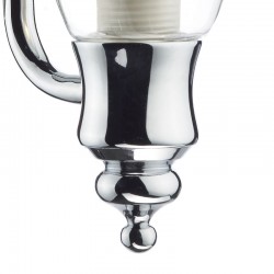 6748-003 Bathroom Chrome Wall Lamp with Clear Glass 6748-003 Bathroom Chrome Wall Lamp with Clear Glass