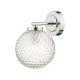 61727-003 Chrome Wall Lamp with Textured Glass