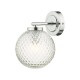 61727-003 Chrome Wall Lamp with Textured Glass